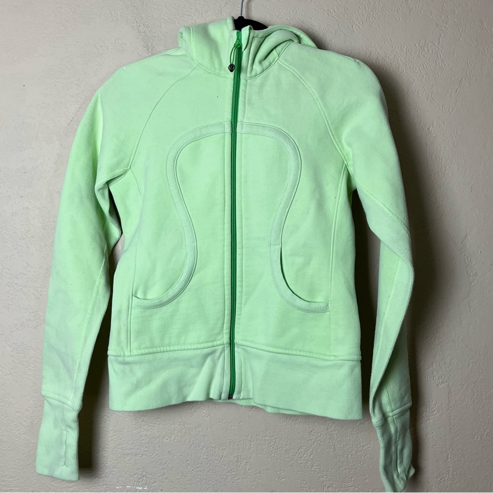 lululemon athletica Mint Green Scuba Hoodie Zip-Up